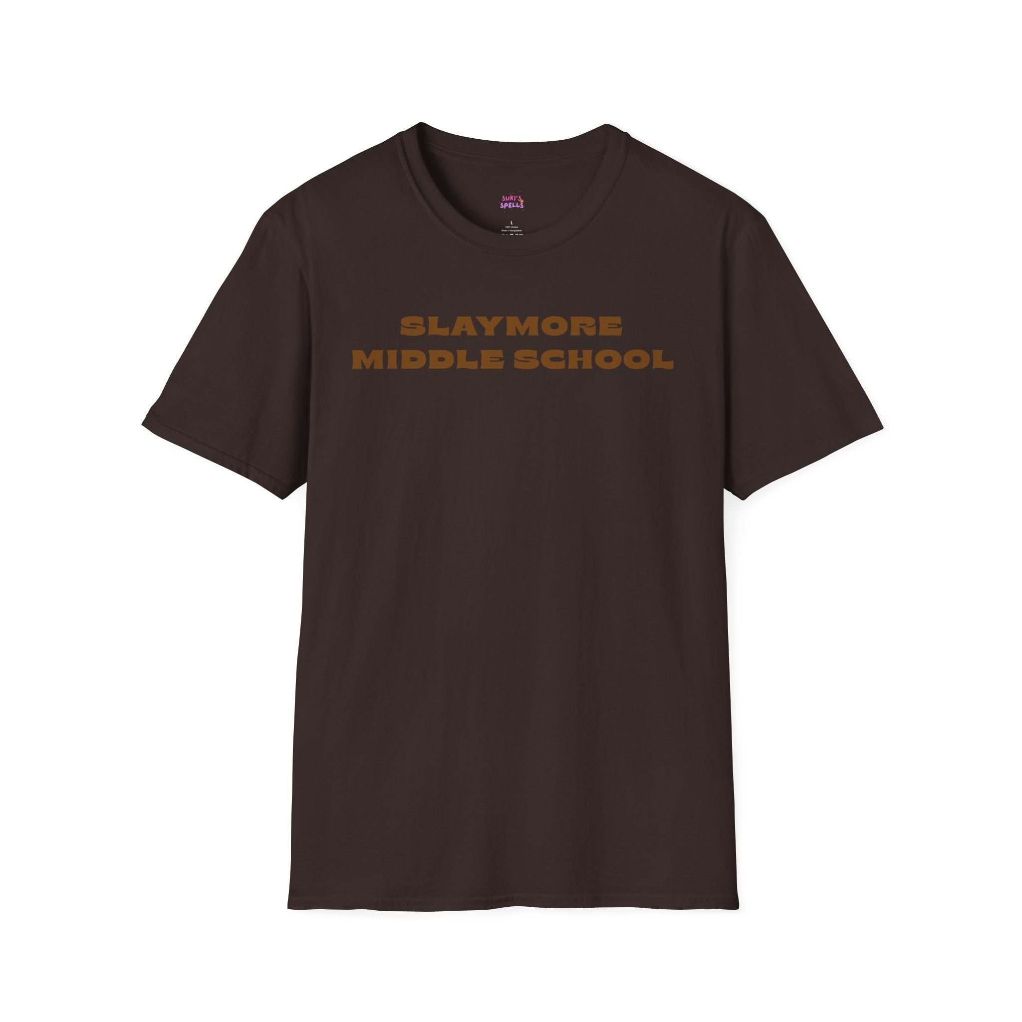 Slaymore Middle School Unisex Softstyle T-Shirt, Everyday Wear, Fitness Apparel, Inspirational Quotes Shirt