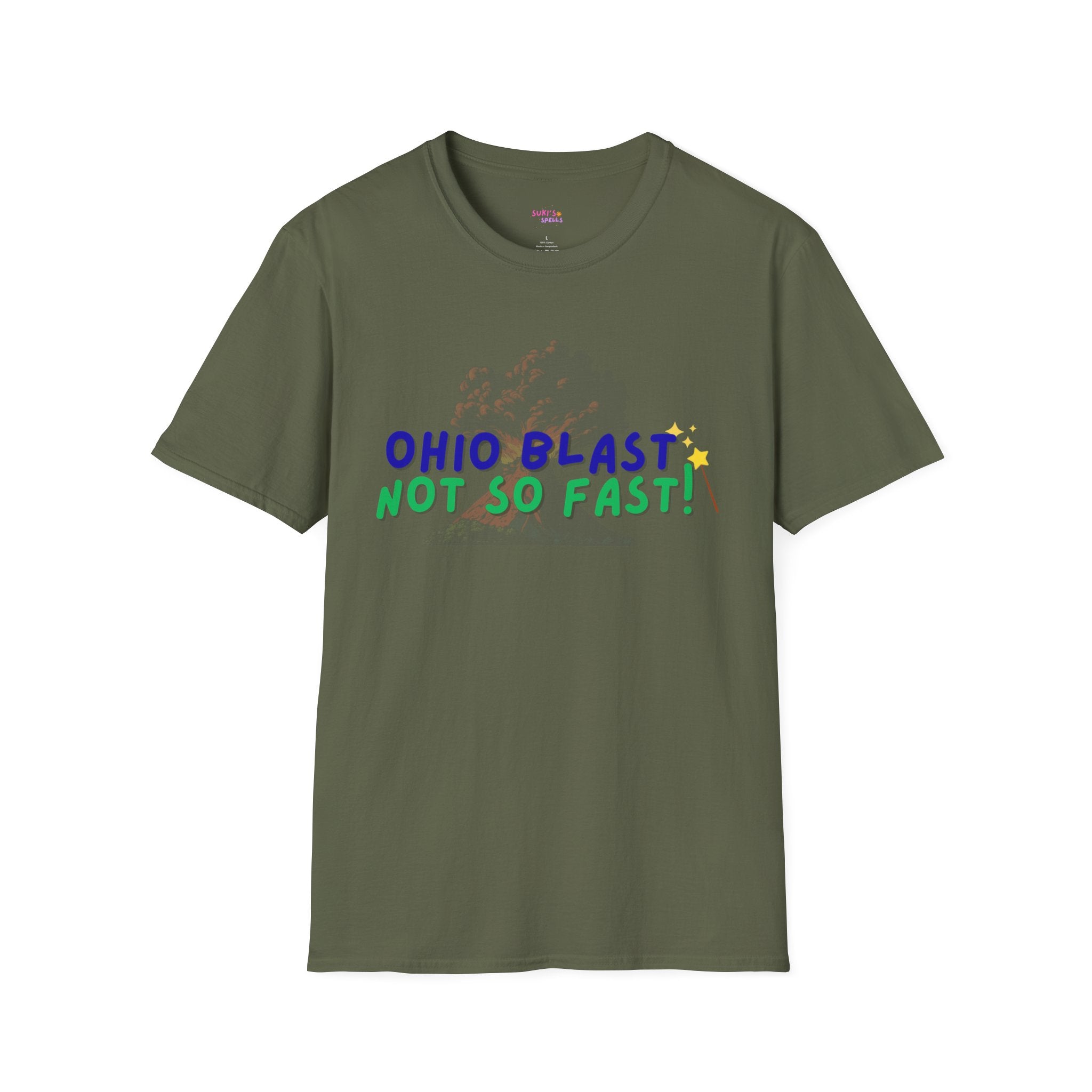Ohio Blast Not So Fast Spell T-Shirt, Fun Graphic Tee, Casual Wear, Gift for Friends, Unique Summer Style, Everyday Comfort
