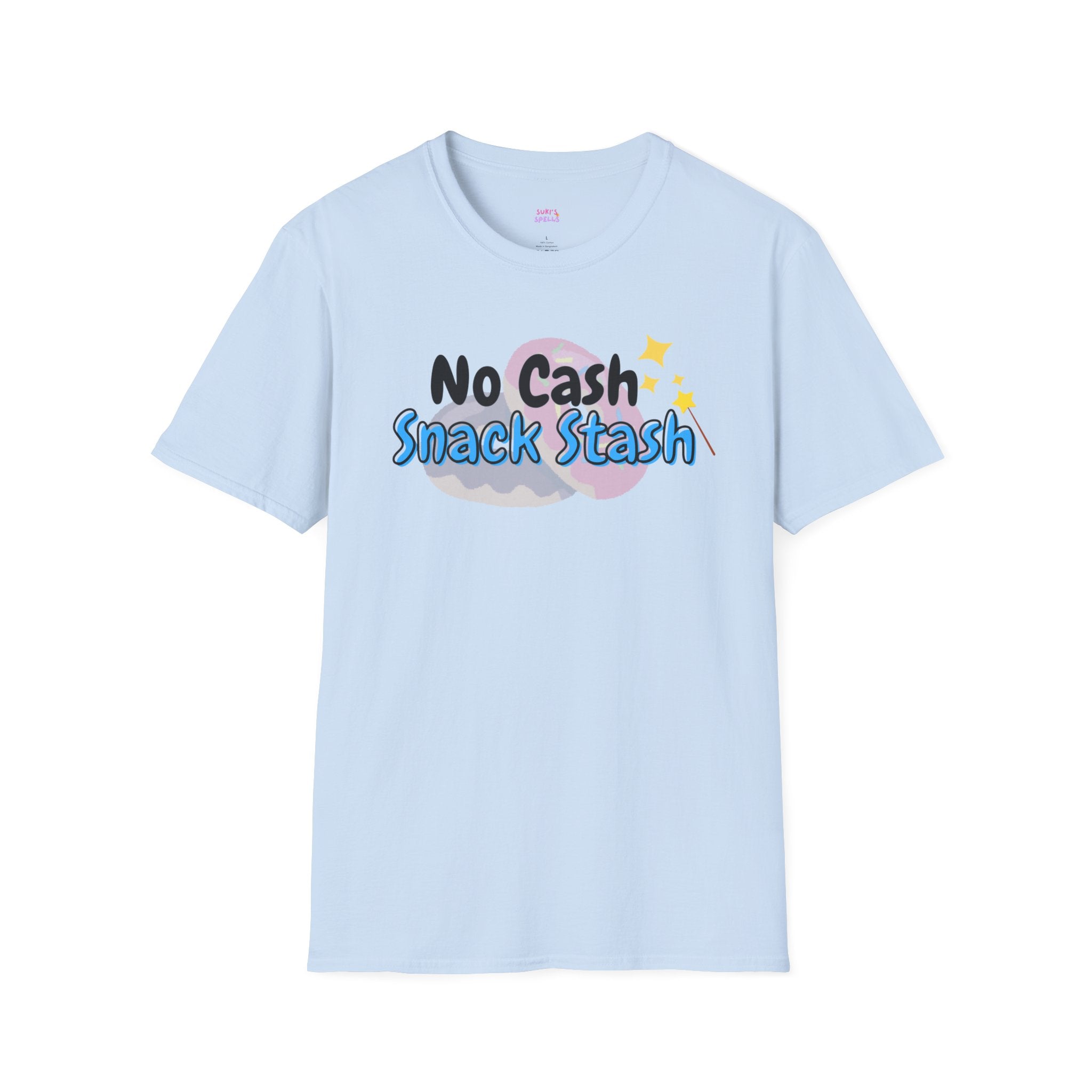 No Cash Snack Stash Tee - Unisex Softstyle T-Shirt, Everyday Wear, Fitness Apparel, Inspirational Quotes Shirt