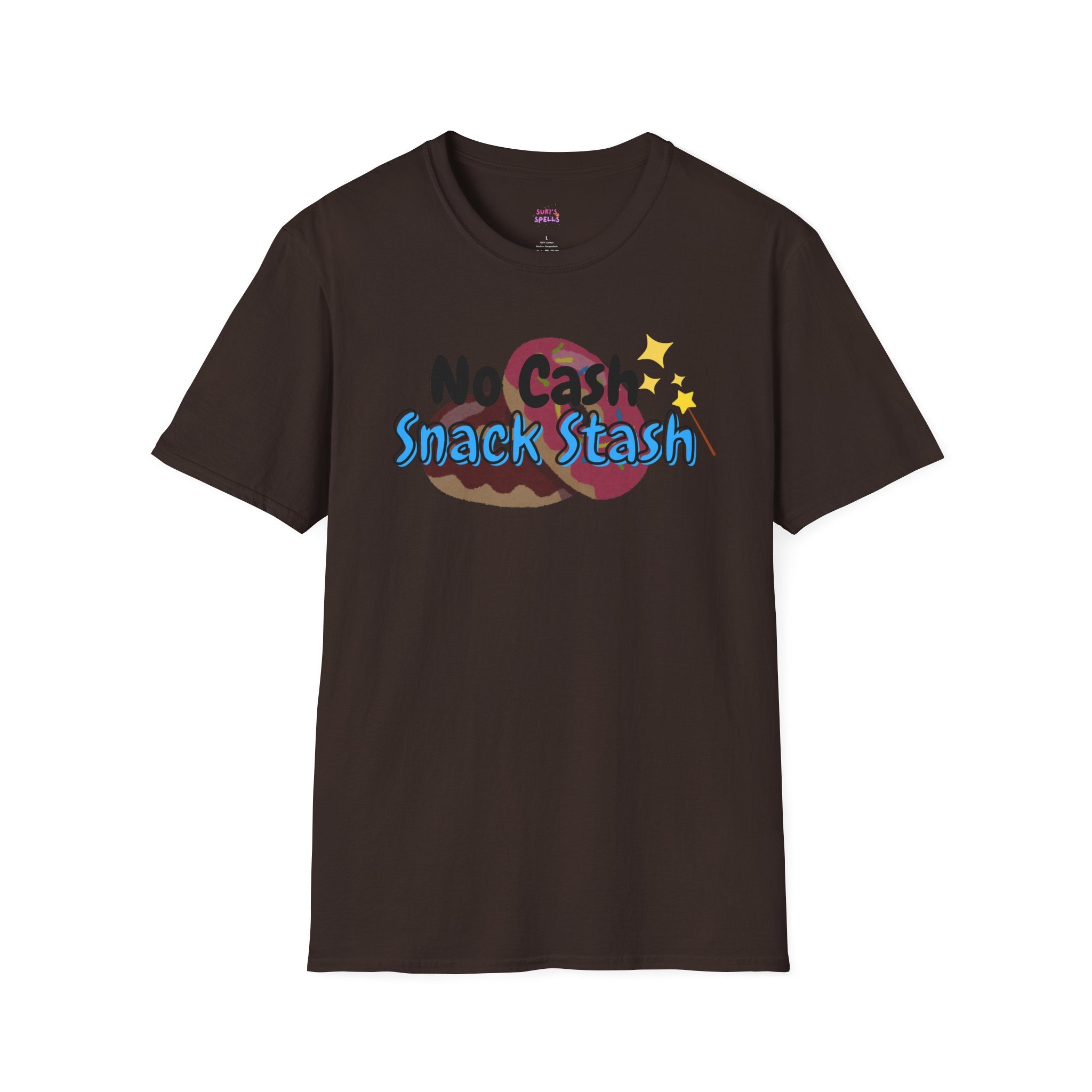 No Cash Snack Stash Tee - Unisex Softstyle T-Shirt, Everyday Wear, Fitness Apparel, Inspirational Quotes Shirt