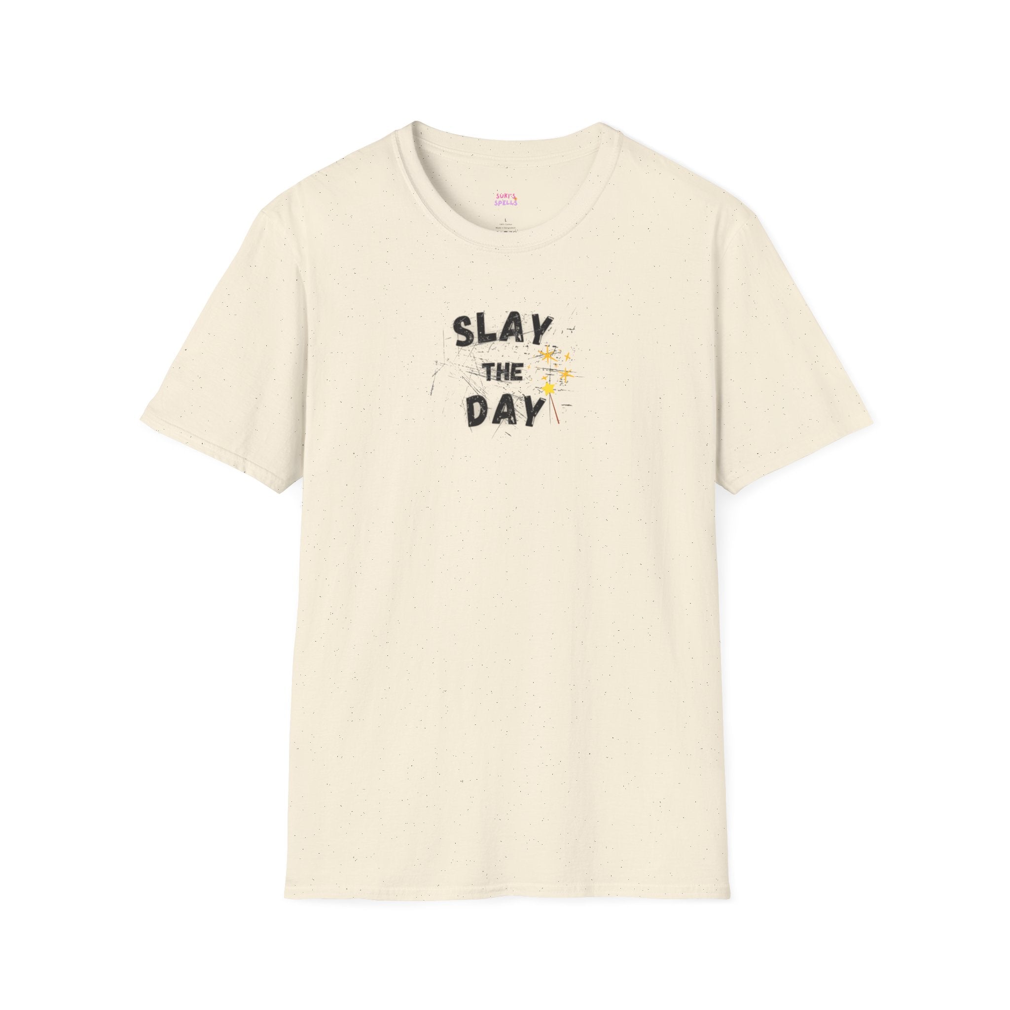 Slay The Day Tee - Unisex Softstyle T-Shirt, Everyday Wear, Fitness Apparel, Inspirational Quotes Shirt