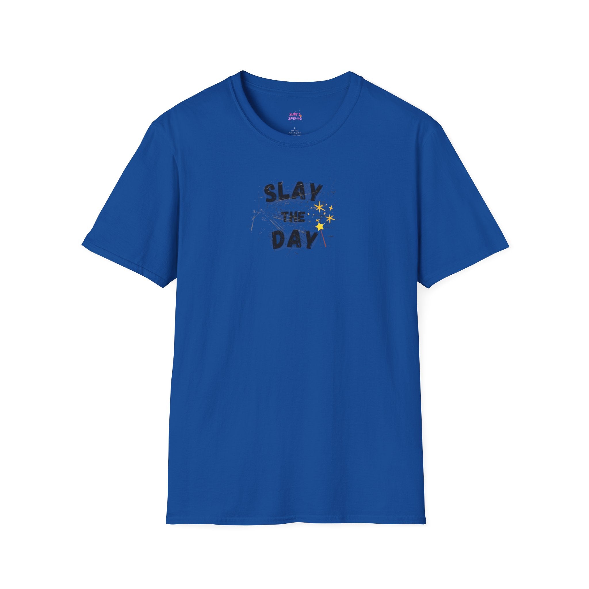 Slay The Day Tee - Unisex Softstyle T-Shirt, Everyday Wear, Fitness Apparel, Inspirational Quotes Shirt