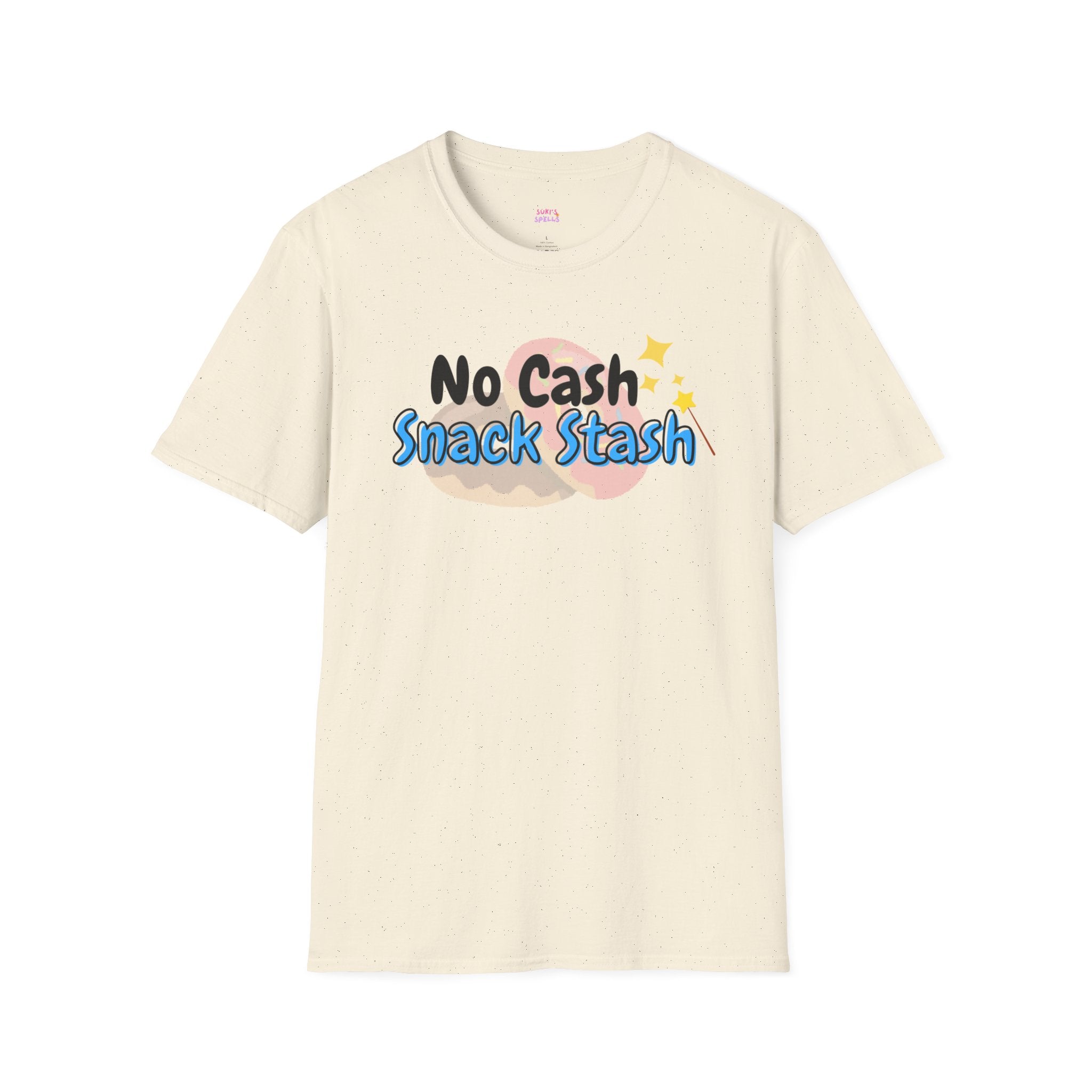 No Cash Snack Stash Tee - Unisex Softstyle T-Shirt, Everyday Wear, Fitness Apparel, Inspirational Quotes Shirt