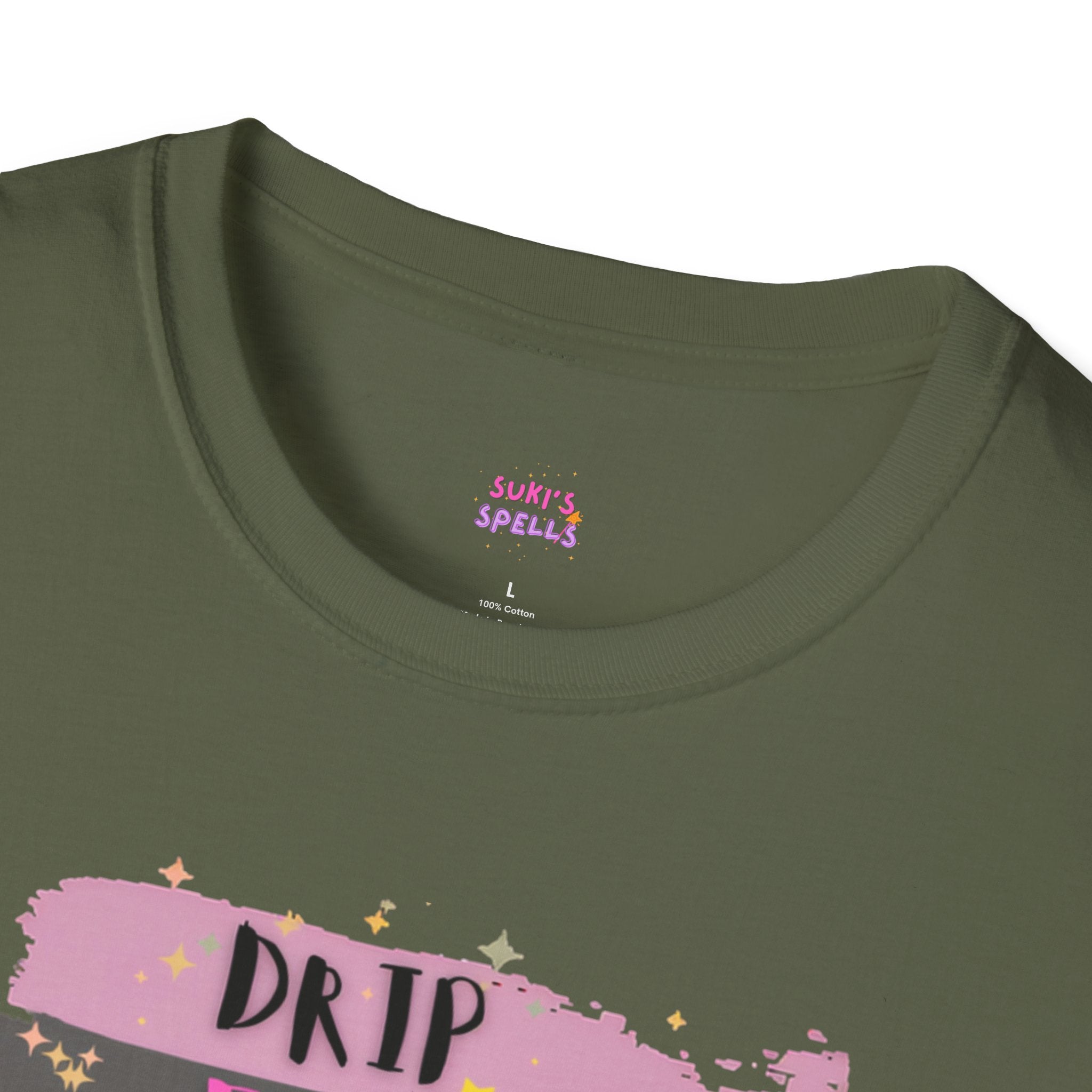 Drip Flip Spell Unisex Softstyle T-Shirt, Casual Tee, Gift for Trendsetters, Streetwear Style