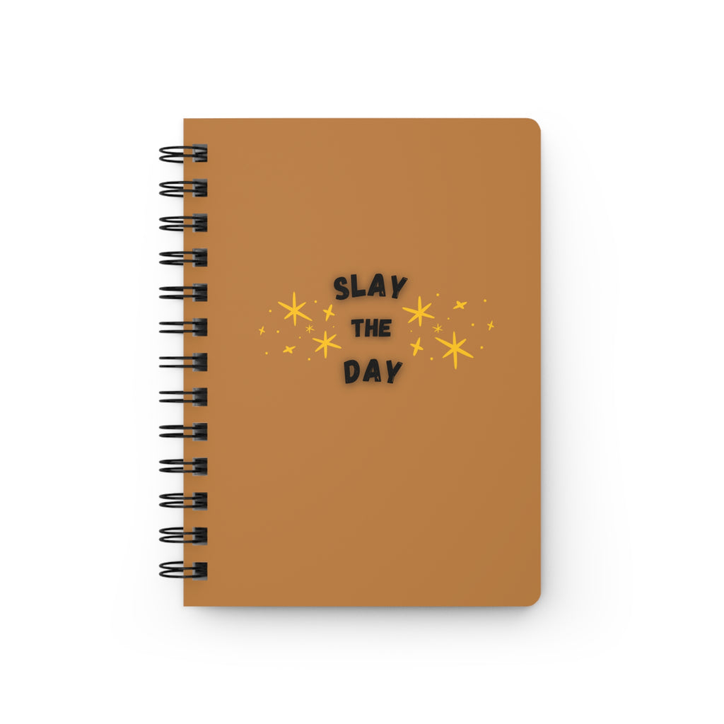 Slay the Day Spiral Bound Journal for Dreamers, Perfect for Self-Care, Goal Setting, and Daily Planning, Gifts for Students
