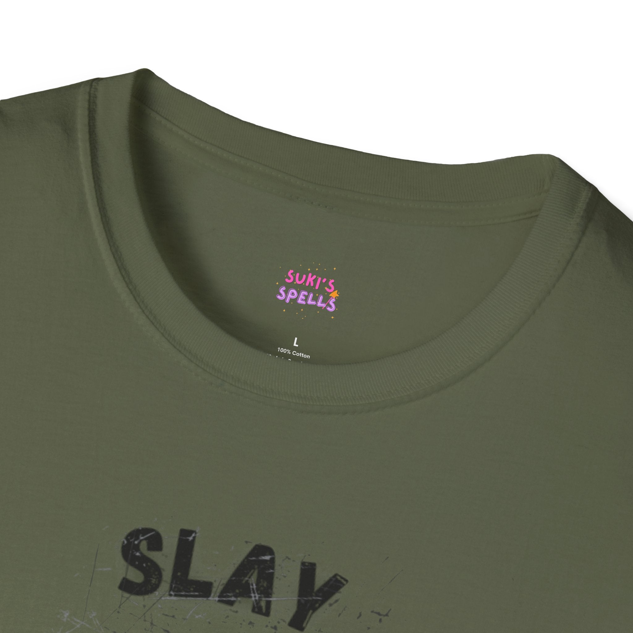 Slay The Day Tee - Unisex Softstyle T-Shirt, Everyday Wear, Fitness Apparel, Inspirational Quotes Shirt