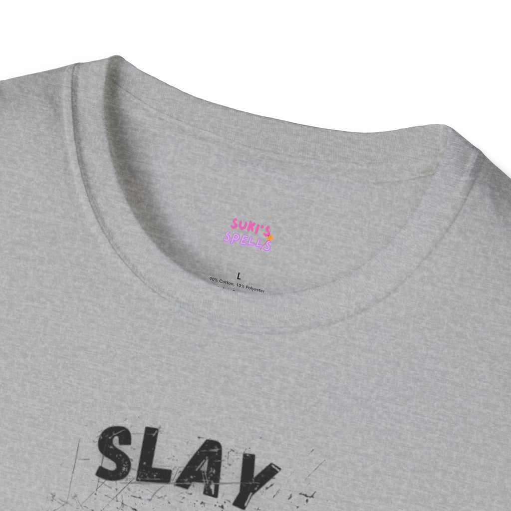 Slay The Day Tee - Unisex Softstyle T-Shirt, Everyday Wear, Fitness Apparel, Inspirational Quotes Shirt