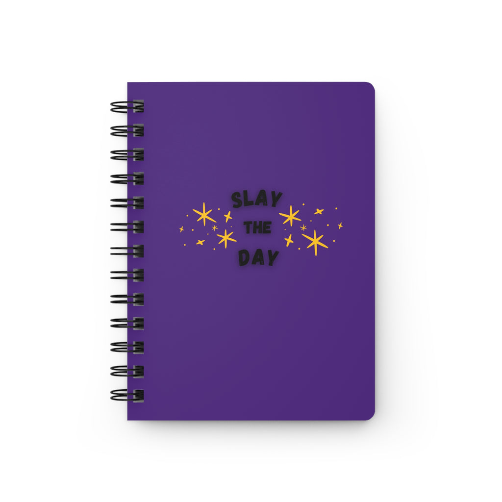 Slay the Day Spiral Bound Journal for Dreamers, Perfect for Self-Care, Goal Setting, and Daily Planning, Gifts for Students