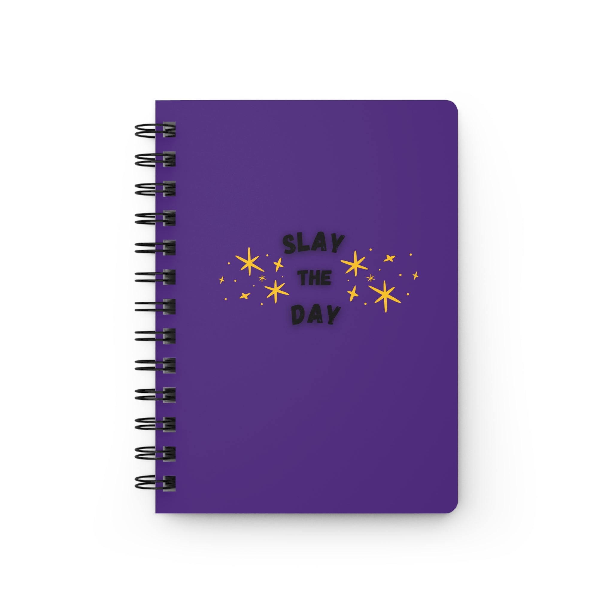 Slay the Day Spiral Bound Journal for Dreamers, Perfect for Self-Care, Goal Setting, and Daily Planning, Gifts for Students