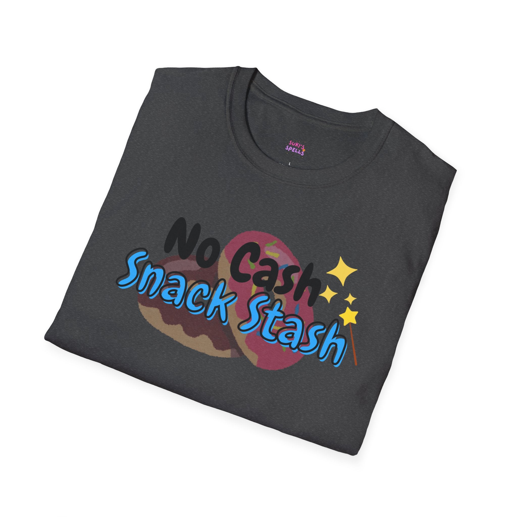 No Cash Snack Stash Tee - Unisex Softstyle T-Shirt, Everyday Wear, Fitness Apparel, Inspirational Quotes Shirt