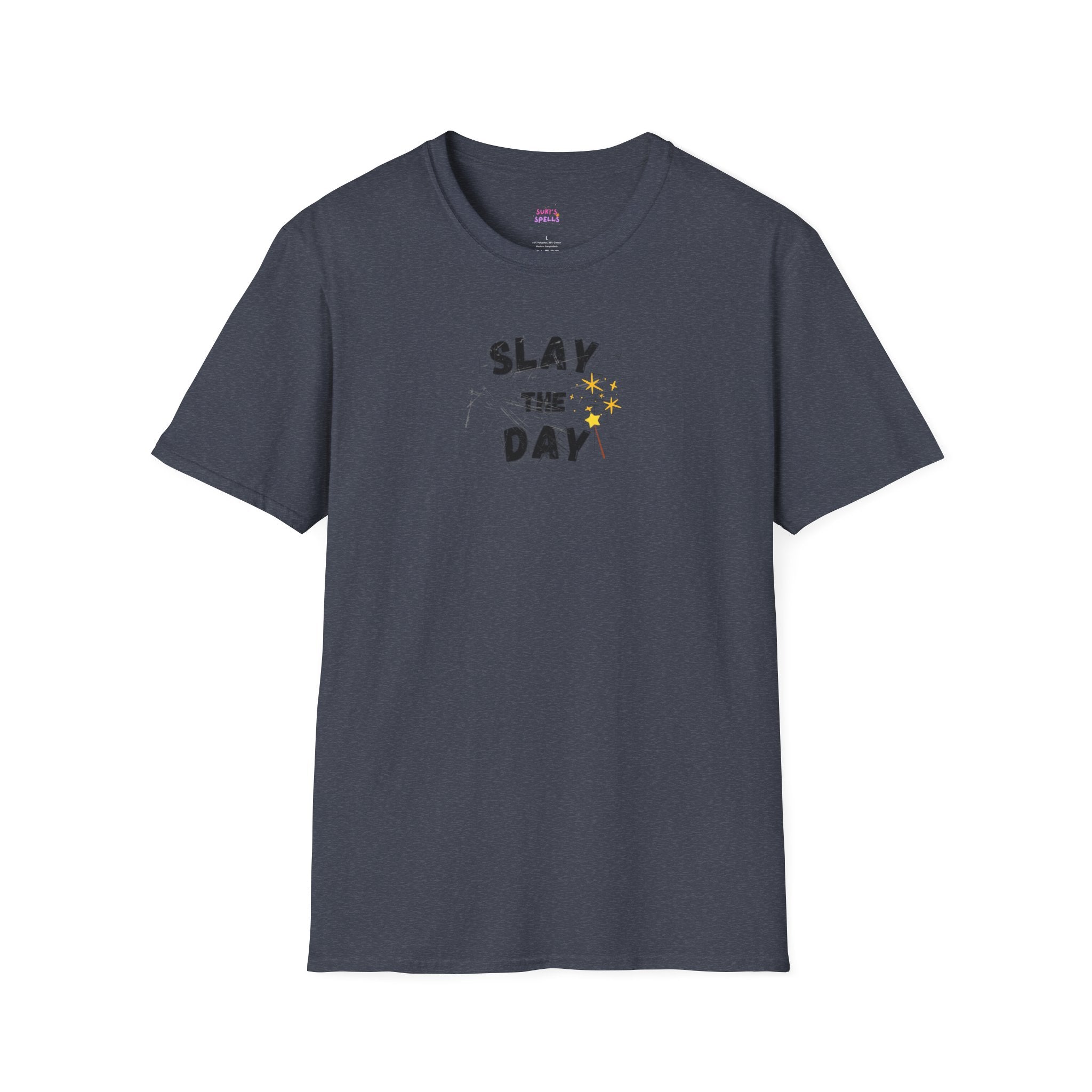 Slay The Day Tee - Unisex Softstyle T-Shirt, Everyday Wear, Fitness Apparel, Inspirational Quotes Shirt