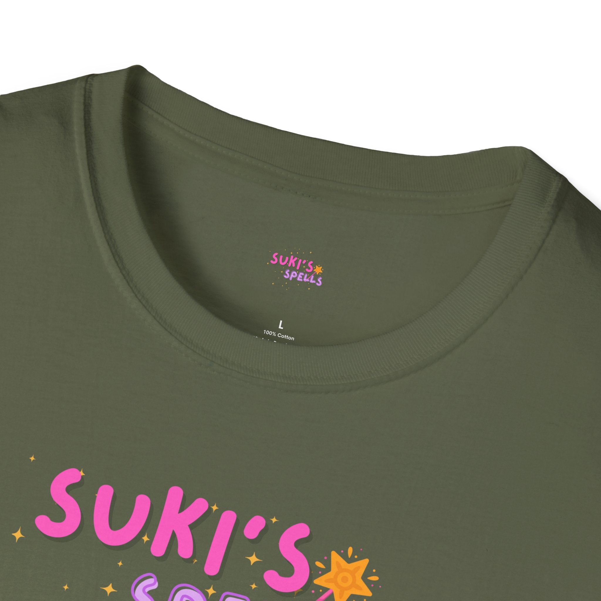 Suki's Spell T-Shirt, Unisex Softstyle Tee, Gifts, Casual Wear, Birthday Presents, Everyday Comfort
