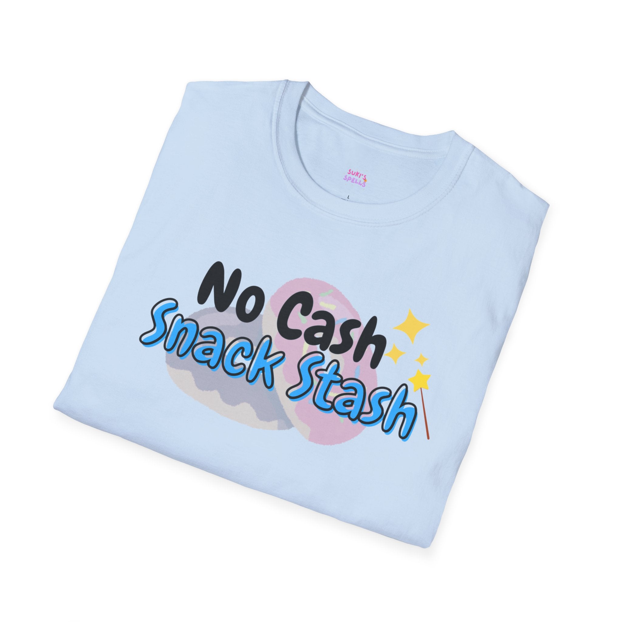 No Cash Snack Stash Tee - Unisex Softstyle T-Shirt, Everyday Wear, Fitness Apparel, Inspirational Quotes Shirt