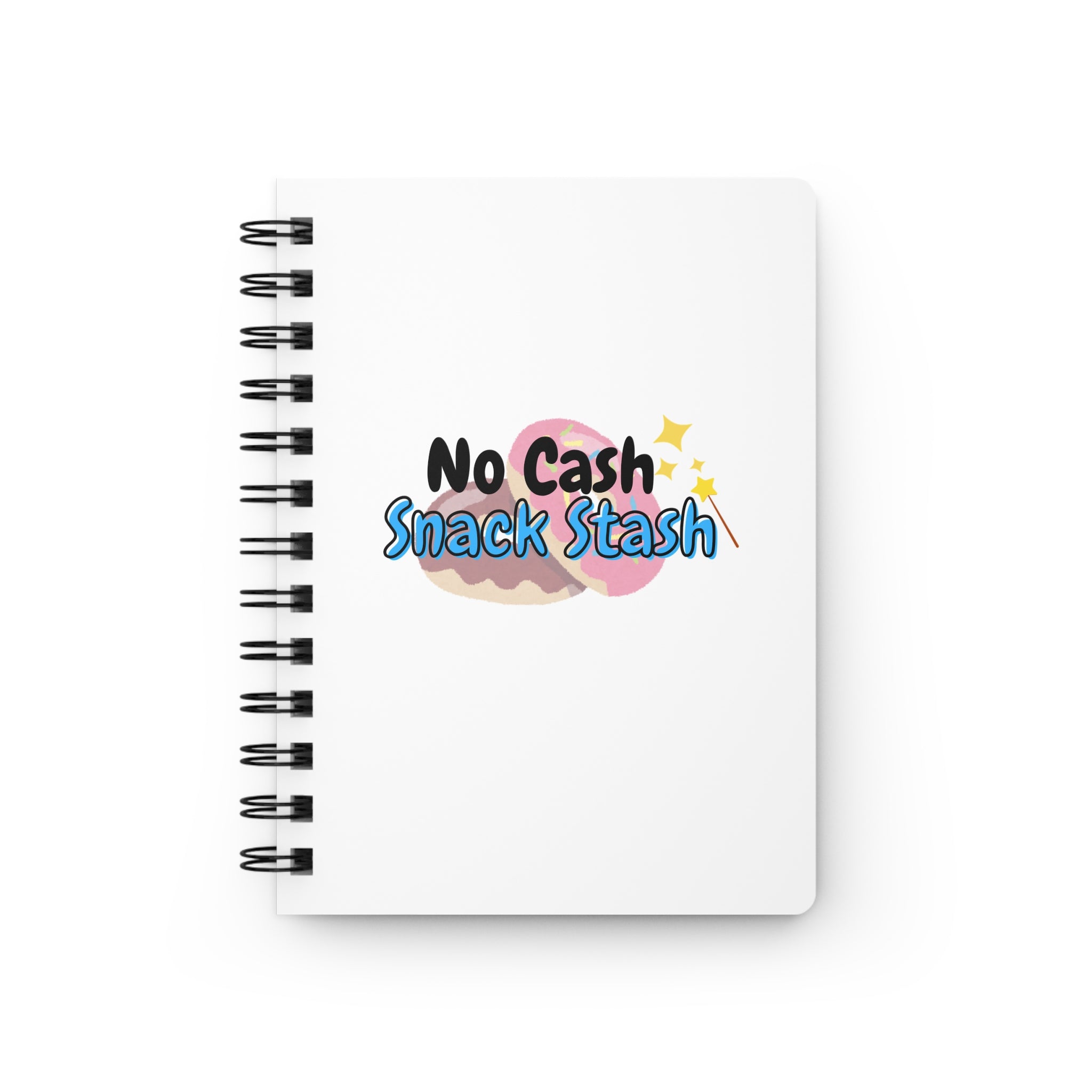 No Cash Snack Stash Spell Spiral Bound Journal for Dreamers, Perfect for Self-Care, Goal Setting, and Daily Planning, Gifts for Students